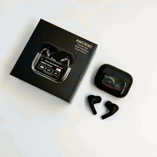 A9 Pro Wireless Earbuds with ENC & Smart Touch Screen