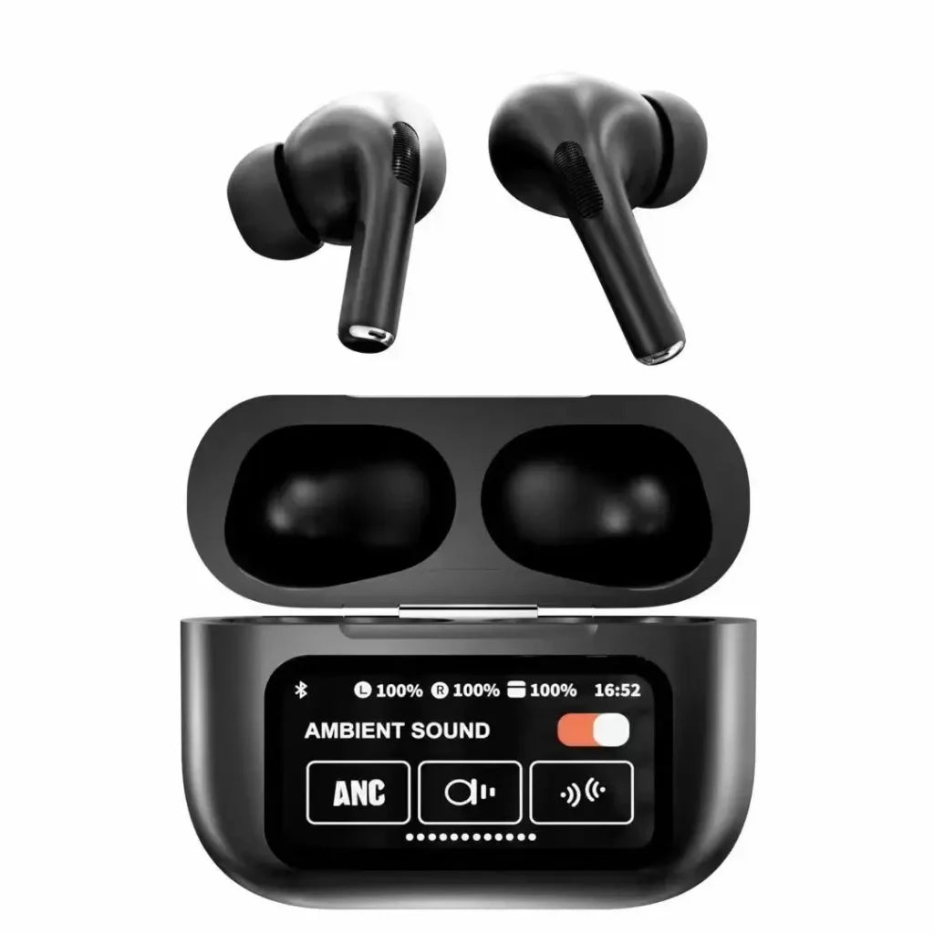 A9 Pro Wireless Earbuds with ENC & Smart Touch Screen